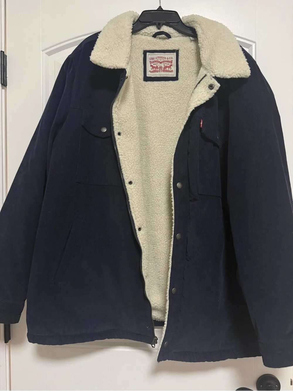 Levi’s Big and Tall Sherpa Lines Corduroy Trucker Jacket